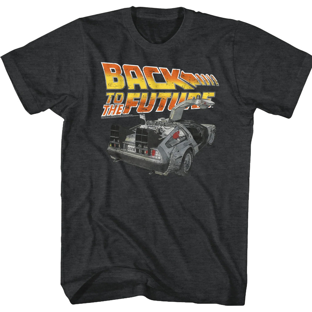 Distressed Delorean Back To The Future Tshirt
